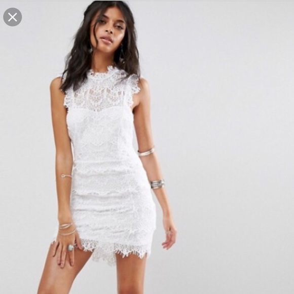 lace low back dress